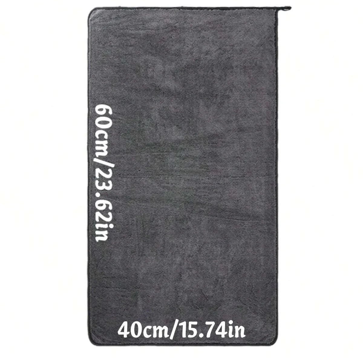 Dark Gray Car Microfiber Towel - Oversized Ultra Absorbent Cleaning Cloth for Car Wash & Detailing