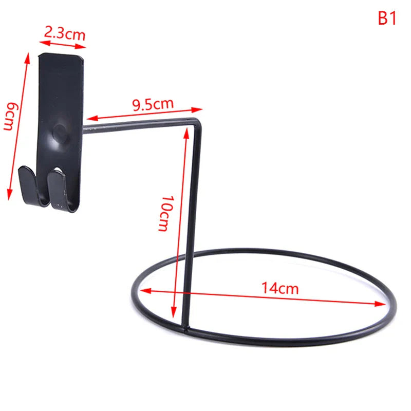 Multi-Purpose Football Display Shelf – Wall-Mounted Basketball Storage Rack, Iron Space-Saving Holder for Living Room Decoration