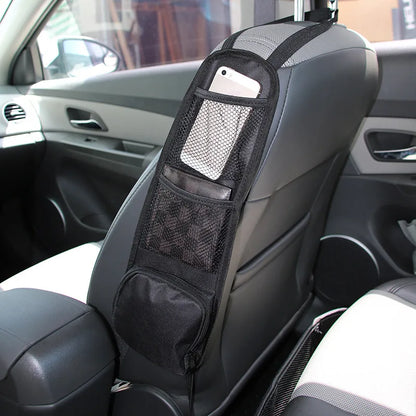 Car Backseat Organizer - Touchscreen Tablet Holder with Storage Pockets & Seat Back Protector