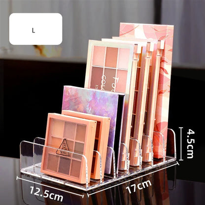 Eyeshadow Palette Organizer - Makeup Storage Tray with Cosmetic Compartments for Beauty Tools