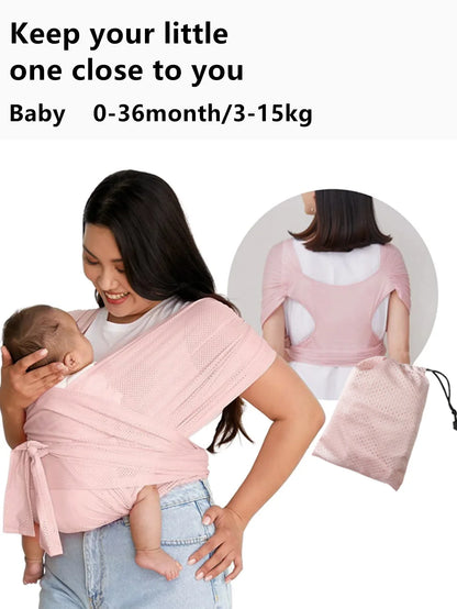 Minimalist X-Shaped Baby Sling - Multifunctional Easy Carry Wrap Towel Carrier for Children