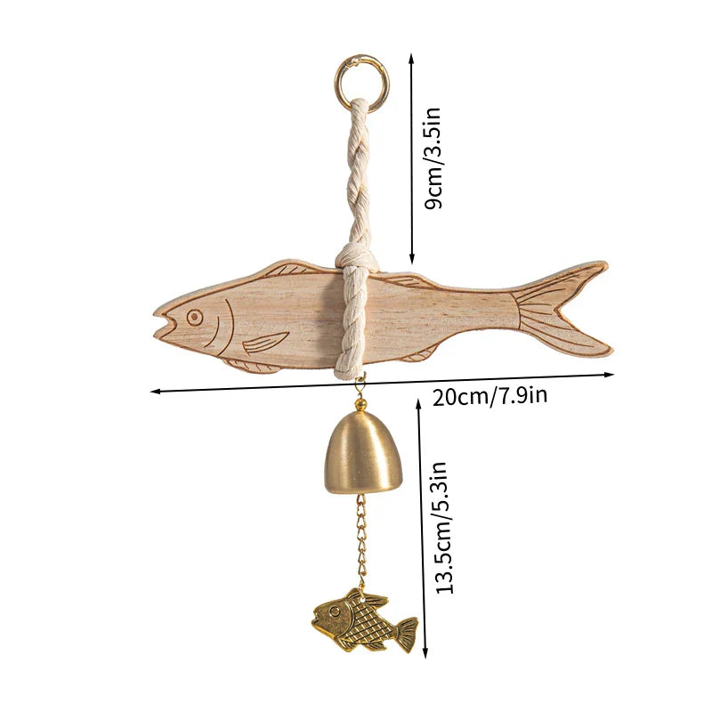 Wooden  Wind Chime Door Bell – Home & Room Decor, Front Door Reminder Bell