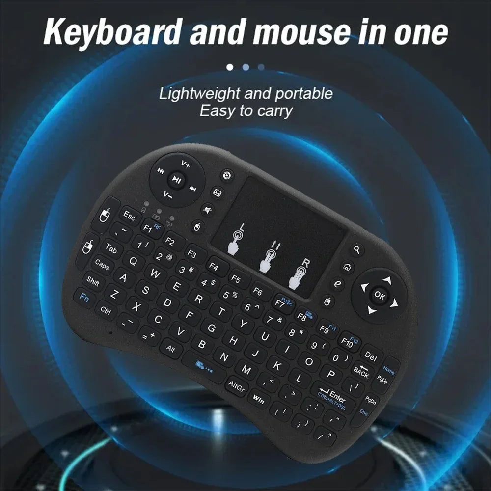 MRSVI I8 Mini Wireless Keyboard - 2.4G Air Mouse Remote with Touchpad for Android TV Box, PC & Smart TV
