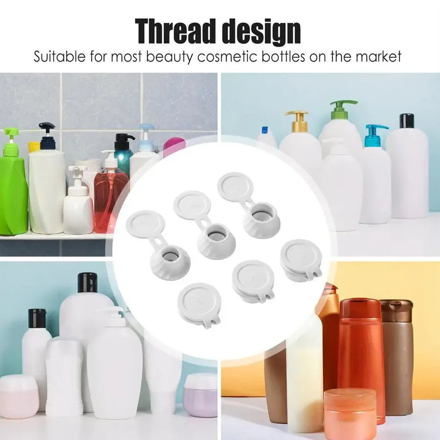 3/6PCS Bottle Emptying Caps with Adapters – 3 Sizes Inverted Flipping Bottle Transfer Connectors