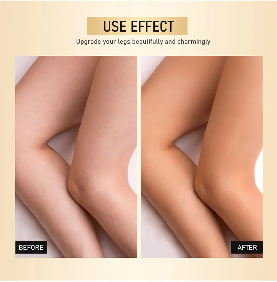 Leg Makeup Lotion – Waterproof Long-Lasting Body Foundation & Tanning Cream for Even Skin Tone, Medium Bronze