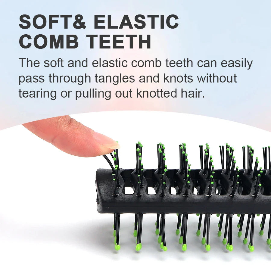 Pro Salon Double-Side Massage Comb – Anti-Tangle Detangling Hairbrush with Wide Teeth, Anti-Loss Hairstyling Brush