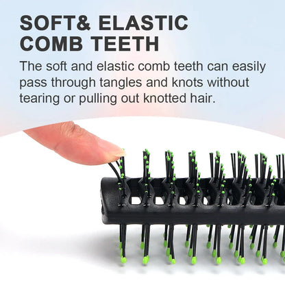 Pro Salon Double-Side Massage Comb – Anti-Tangle Detangling Hairbrush with Wide Teeth, Anti-Loss Hairstyling Brush
