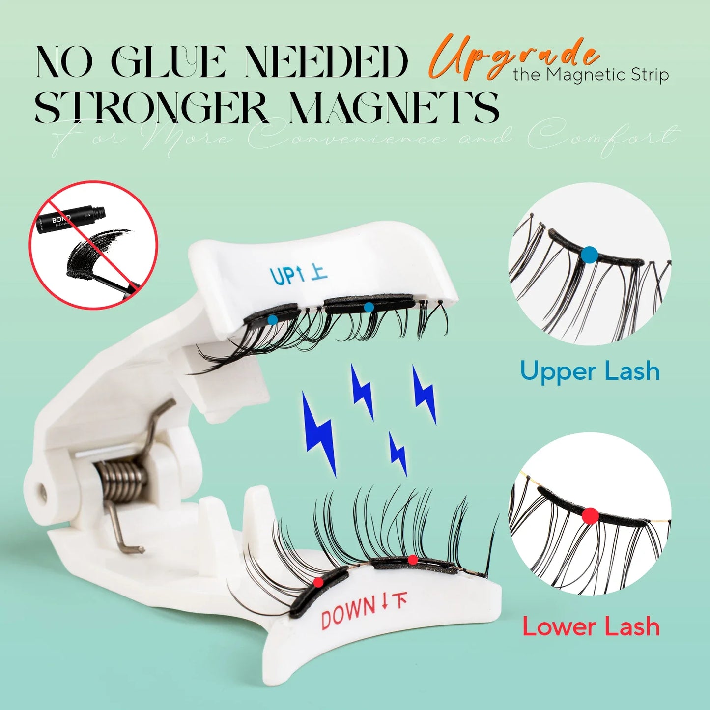 VYRILA Soft Magnetic Eyelashes – No Glue 3D Reusable Lashes for Natural Look & Easy Eye Makeup Application