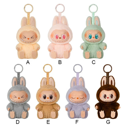 Labubu Have A Seat Series Anime Figure PVC Keychain Doll – Kawaii Monster Pendant Toy Gift