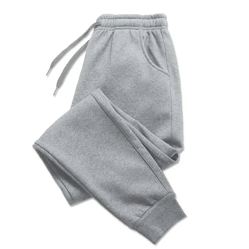PUAIA Men’s Jogging Pants – Autumn Winter Sport Trousers, Loose Fit Fitness Streetwear Solid Color Outfit