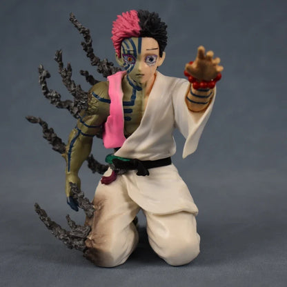 13cm Demon Slayer Akaza Hakuji Anime Figure – PVC Action Doll Collectible Desktop Ornament Toy