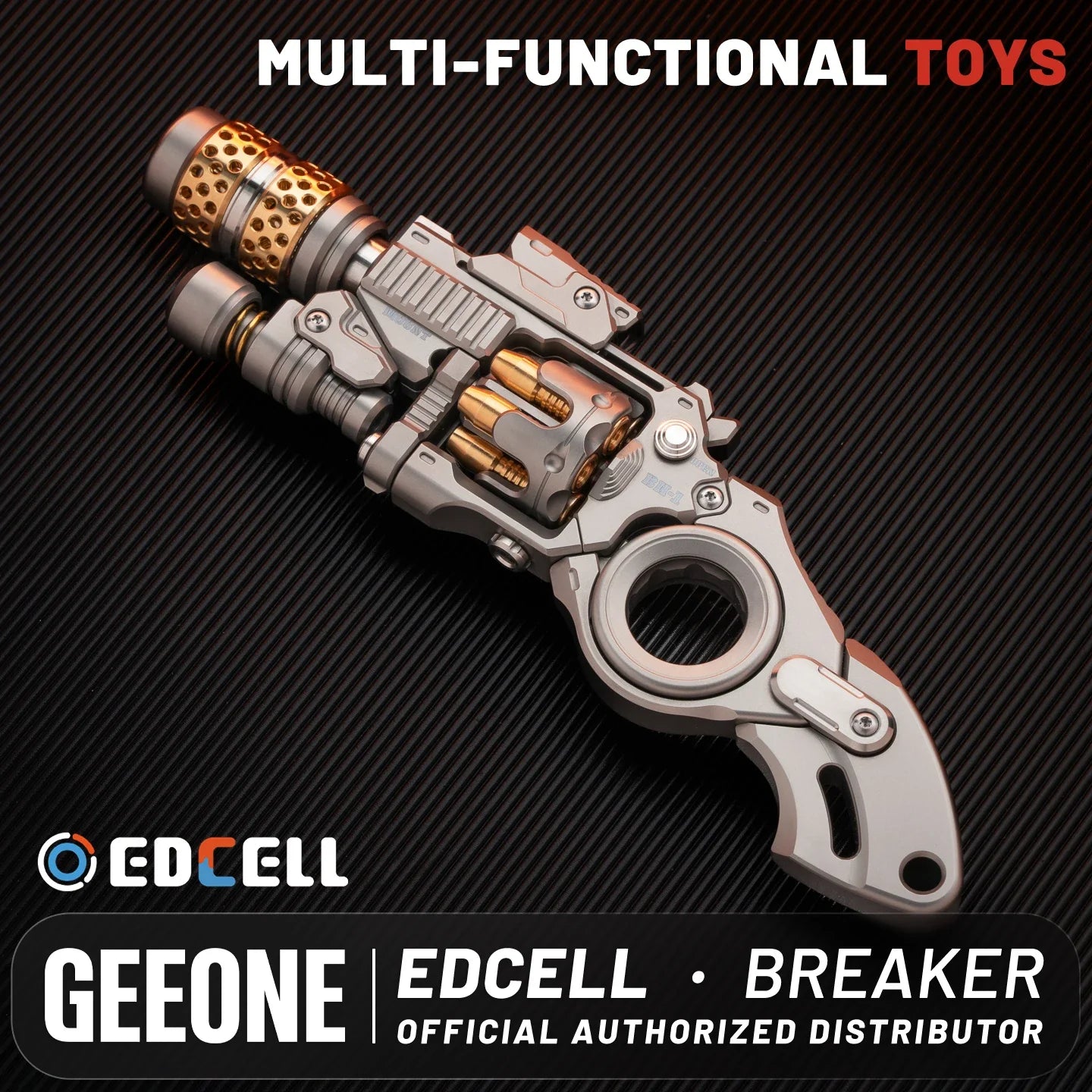 EDCELL Breaker EDC Fidget Toy - Metal Stress Relief Gadget & Pocket Fidget Tool
