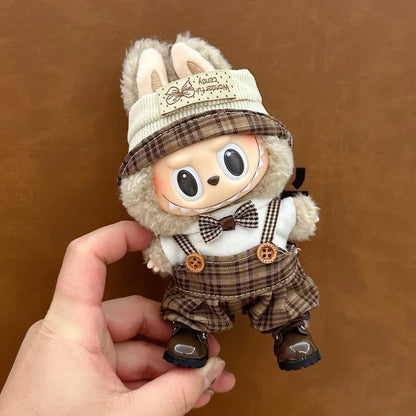 17cm Labubu Doll Accessories – Fashionable Clothing for V1/V2/V3 Labubu Dolls, Cute Toy Birthday Gift