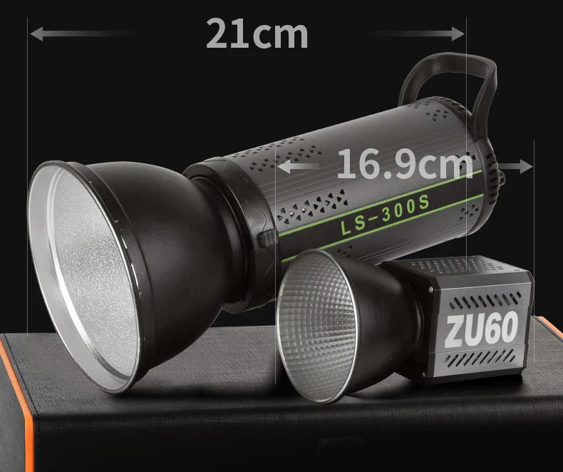60W COB Video Light - CRI≥90, TLCI≥97, Dual Color Temperature 2700K-6500K, Portable Mini Bowens Live Lighting