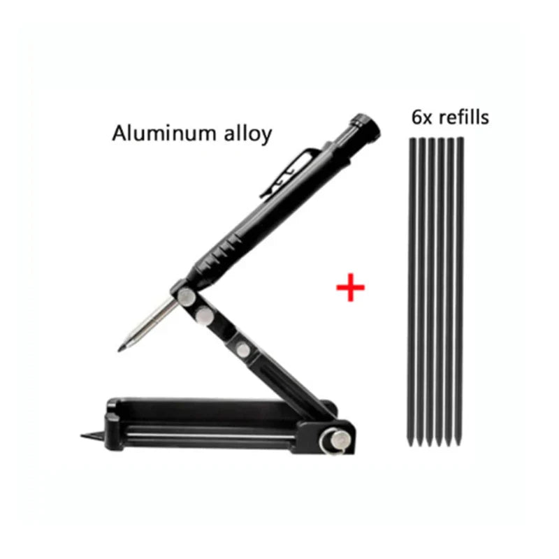 Multi-Function Adjustable Contour Gauge – Measuring & Scribing Ruler for Deep Holes, DIY Woodworking Compass Tool