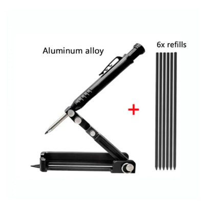 Multi-Function Adjustable Contour Gauge – Measuring & Scribing Ruler for Deep Holes, DIY Woodworking Compass Tool