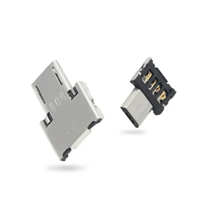 1-10PCS OTG Micro USB to Type-C Adapter – USB-C Male to USB 2.0 Female Data Connector for MacBook, Samsung, Xiaomi, Huawei, Android Phones