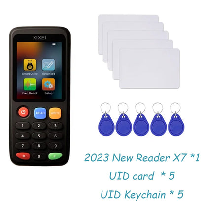 New RFID Smart Card Reader X7 – 125kHz Badge Copier & 13.56MHz NFC Decoder, Duplicator for IC/ID Chip, Ntag213/215 Key Writer