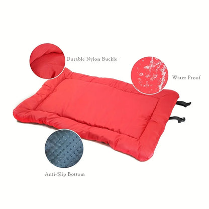 Waterproof Anti-Slip Pet Bed Cushion - Washable Outdoor Dog Mattress for Comfortable Pet Sleeping & Rest