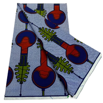 African Wax Print Fabric - High-Quality Cotton Ankara Gold Print Pagne for Wedding & Dress Sewing