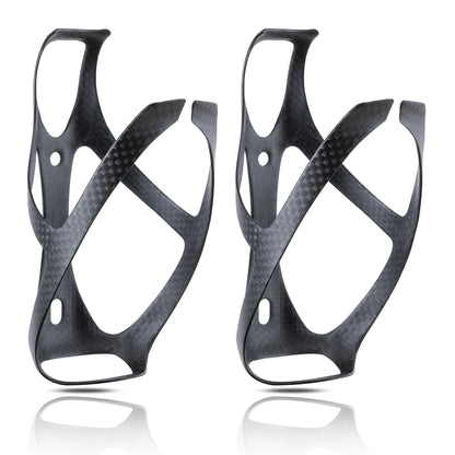 HUALONG 3K Carbon Fiber Bicycle Water Bottle Cage - Ultra-Light Matte Black MTB, Road & Gravel Bike Bottle Holder
