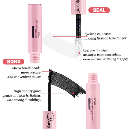 DIY Lash Extension Kit – Bond & Seal, Remover, Tweezers, Individual Lashes, Clusters & Makeup Tools