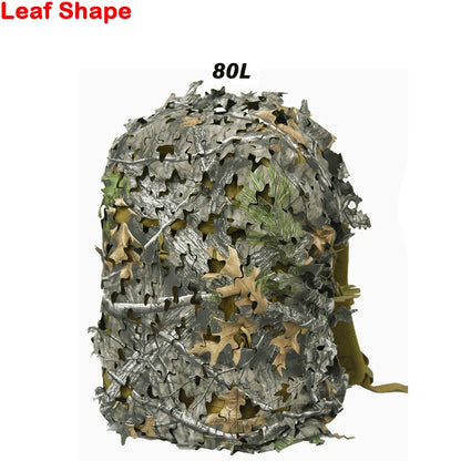 3D Camo Backpack Cover - Laser Cut Camouflage Hunting Bag Cover for 60L/80L Packs, Paintball & Outdoor Gear