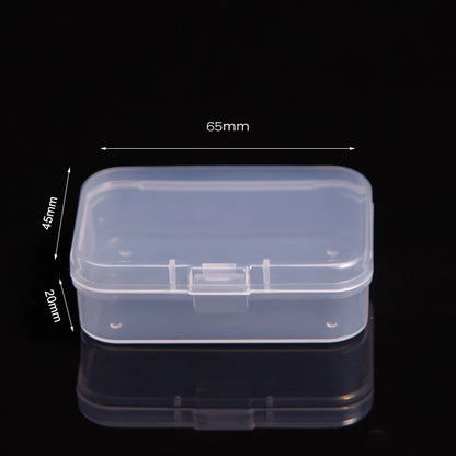 Transparent Jewelry Organizer Box – Plastic Storage Pouch with Keychain, Dustproof Case, Cute Doll Bag for Accessories