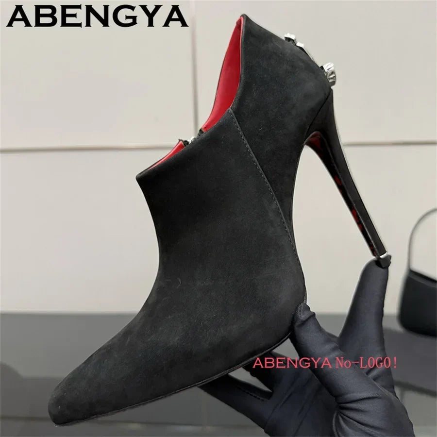 Women’s Pointed Toe Stiletto Heels - Sexy Thin High Heel Gladiator Dress Shoes for Summer Fashion