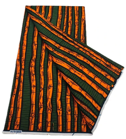 African Wax Print Fabric - High-Quality Cotton Ankara Gold Print Pagne for Wedding & Dress Sewing