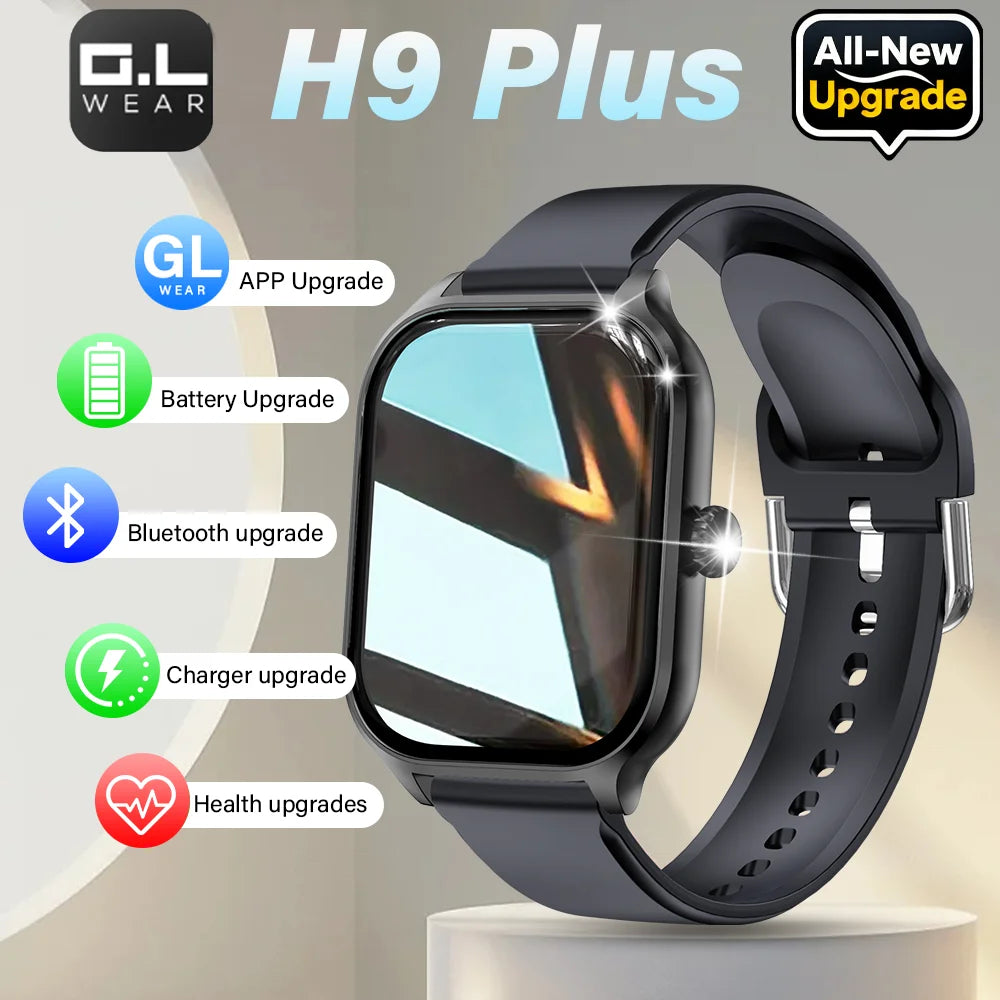 LAXASFIT 2025 Smartwatch – Bluetooth Call, Message Reminder, 24-Hour Health Monitoring, Fitness Smart Watch Gift for Men & Women