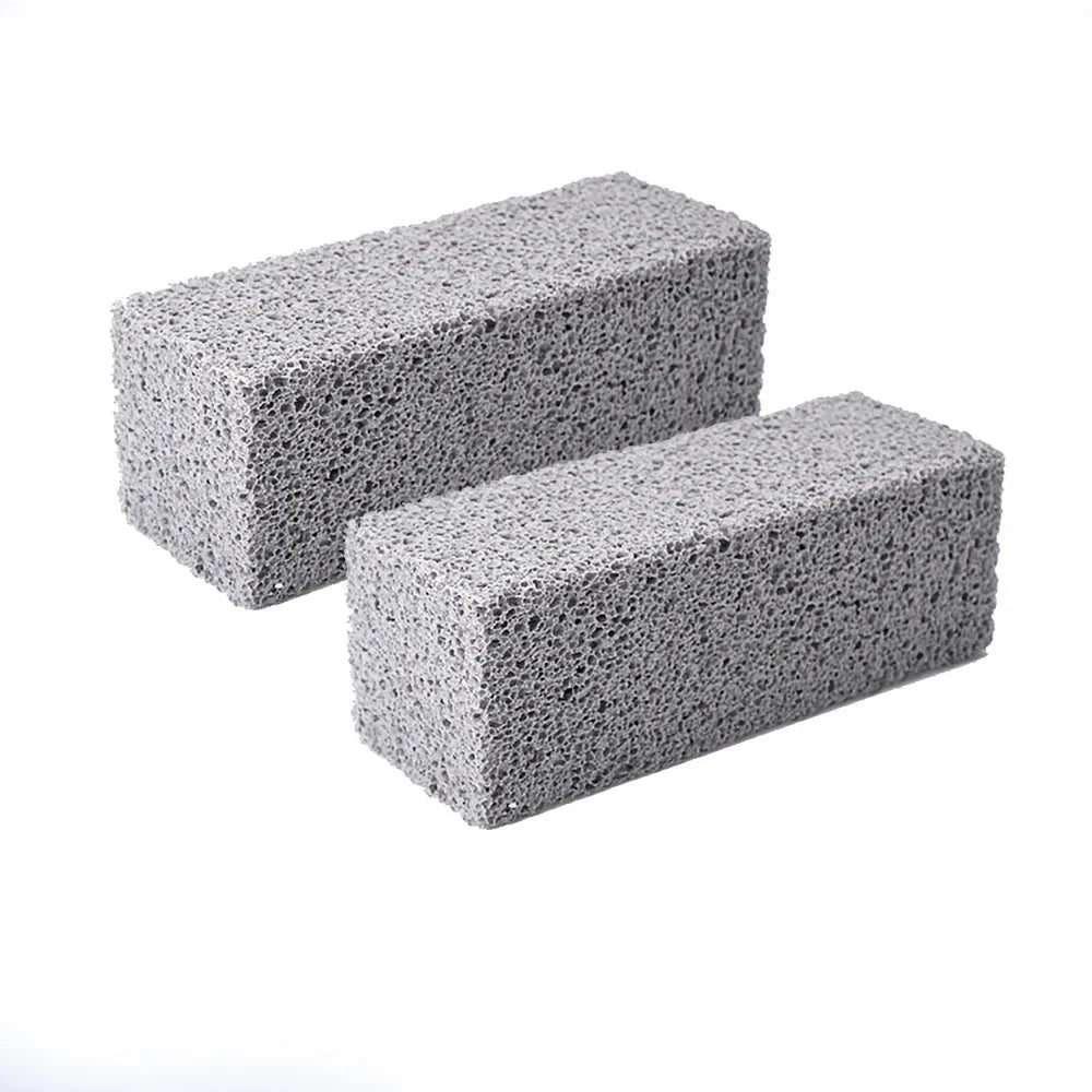 BBQ Grill Cleaning Pumice Brick Brush – Heavy Duty Barbecue Rack Scrubber for Outdoor Kitchen Grill Grease & Residue Removal