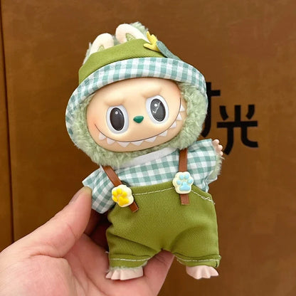 17cm Labubu Doll Accessories – Fashionable Clothing for V1/V2/V3 Labubu Dolls, Cute Toy Birthday Gift
