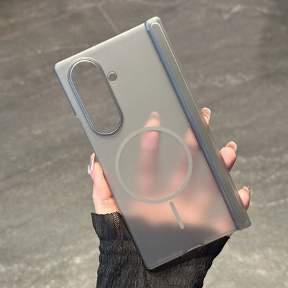 Samsung Galaxy Z Fold 4/5/6/7 Magnetic Matte Case - Ultra Thin Transparent Hinged Shockproof Cover