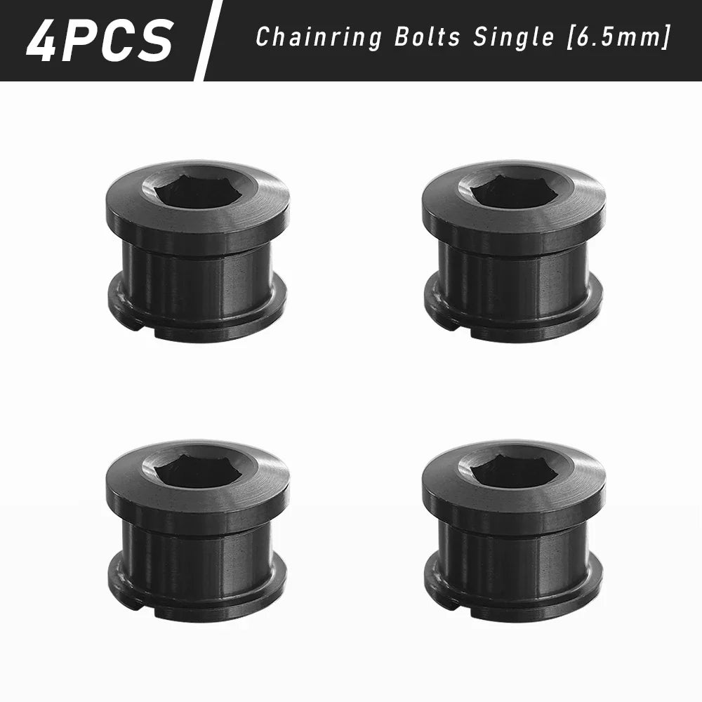 Titanium Alloy Chainring Bolts 4–5PCS MTB Road Bike Crank Screws Single & Double Chainring Hardware 6.5–10.5mm