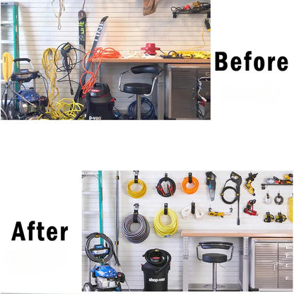 4pcs Heavy-Duty Storage Straps – Reusable Cable, Hose & Extension Cord Organizer for Garage