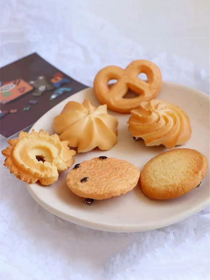Cartoon Biscuit Hair Clip Set - 5PCS Cute Food Style Bangs Clips for Girls, Students & Kawaii Hairstyles