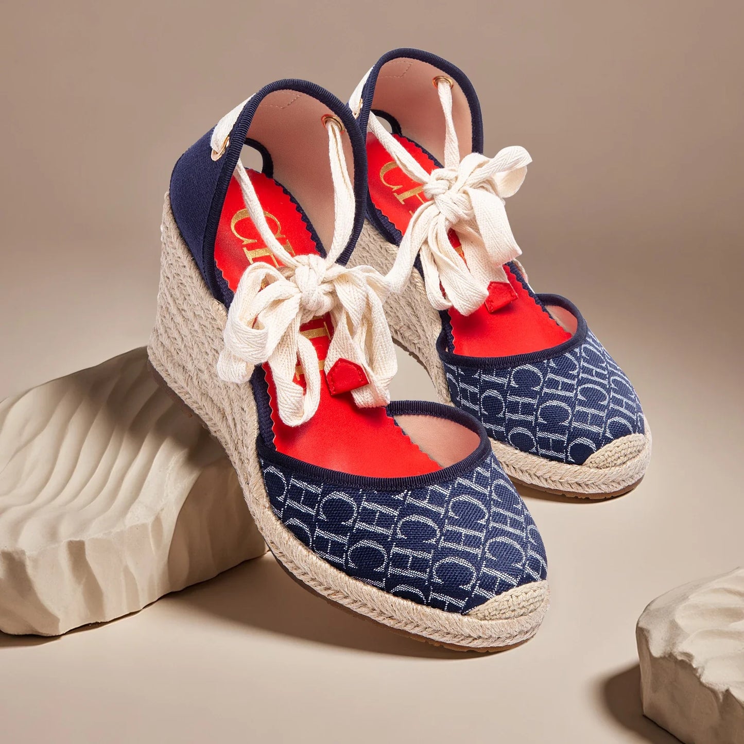 Women’s 8CM Wedge Sandals - Comfortable Breathable Hemp Sole Holiday Beach Shoes
