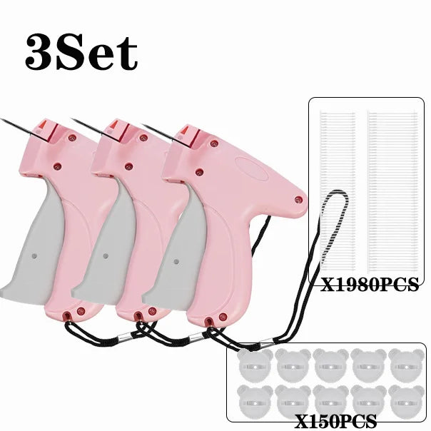 Garment Label Gun — Soft Silicone Pinless Snap Sewing Tool with Anti-Slip Holder