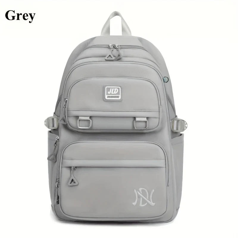 Large Capacity Student Backpack | Casual Waterproof Nylon Double-Shoulder College & Travel Bag