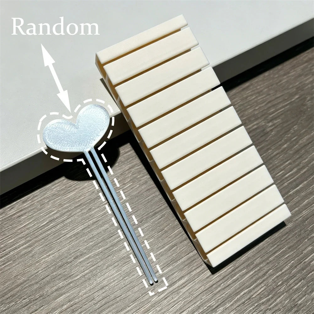 10 Slot Nail Transfer Foil Holder - 3D Printed Portable Organizer Box for Nail Art Sticker Storage & Display