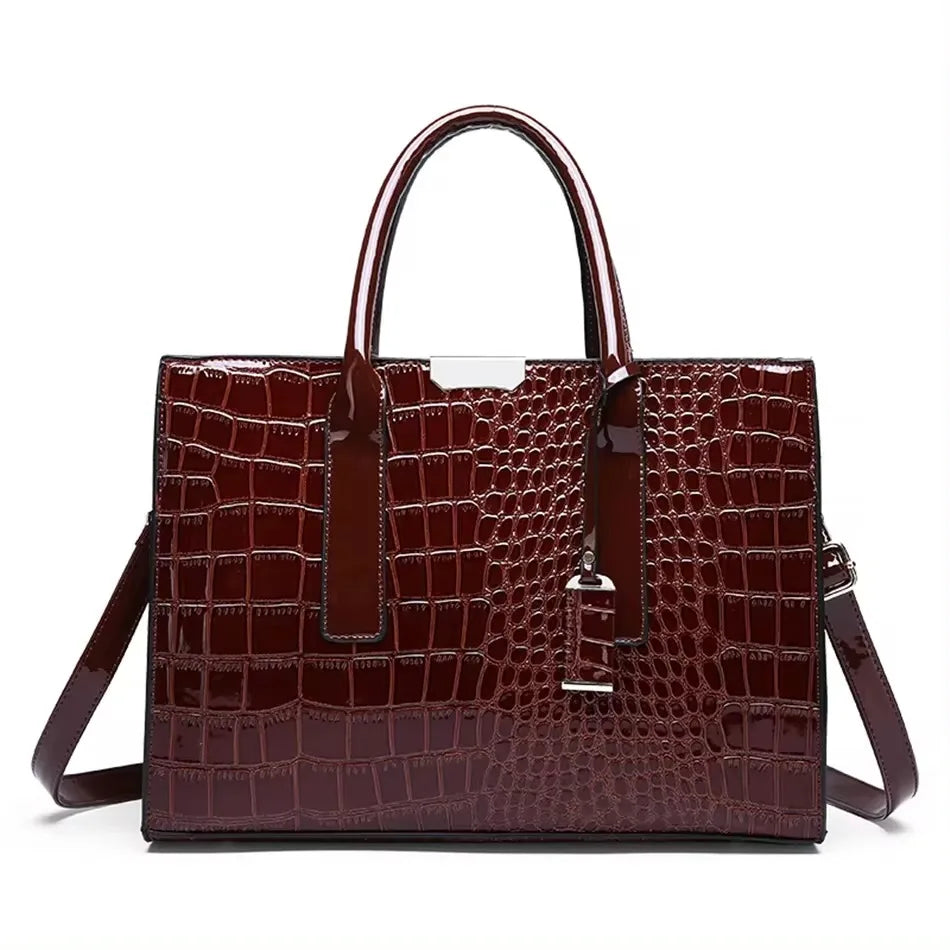 Luxury Women’s Leather Handbag – Large Capacity Shoulder & Crossbody Designer Bag