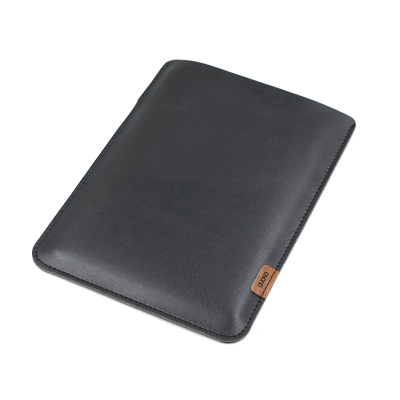 Ultra-Thin PU Leather Tablet Sleeve - Side Access Pen Slot Bag for iPad Mini, Air & Pro 8.3/10.9/11/12.9/13 Inch