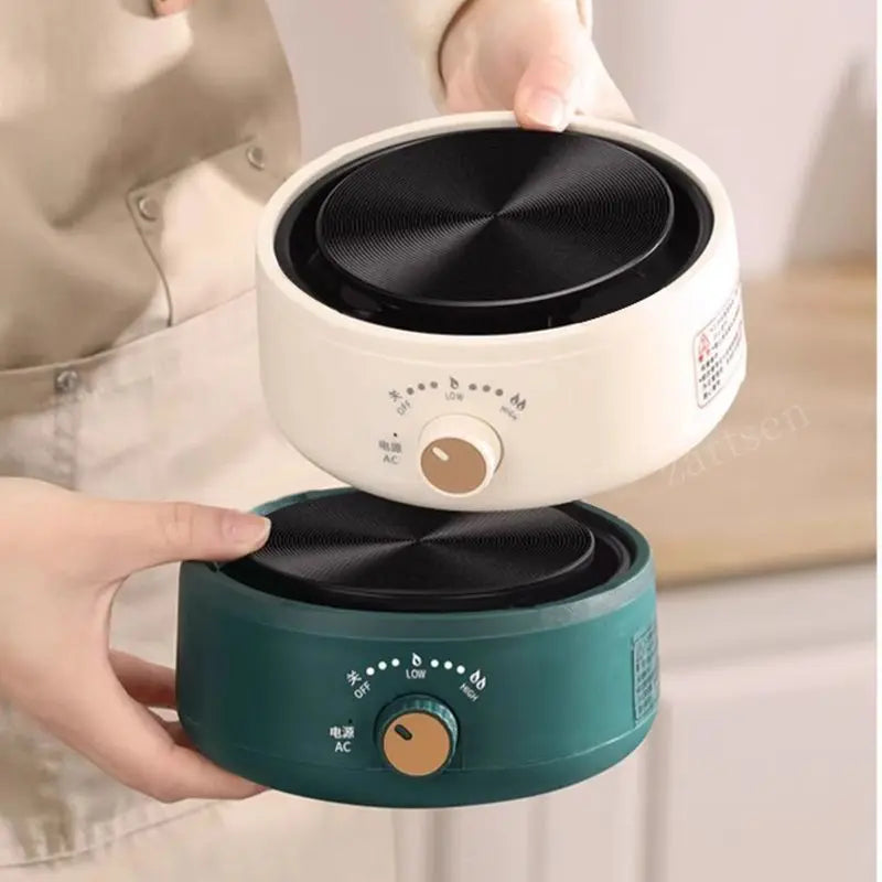500W Electric Heating Base - Adjustable Temperature Coffee Stove & Manual Cooking Heater for Home Kitchen Use