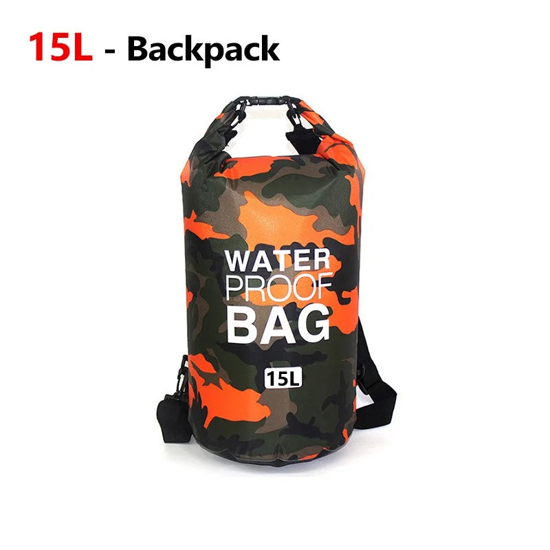 Waterproof Dry Bag - 10L/20L Storage Pack for Swimming, Trekking, Rafting, Kayaking & Boating