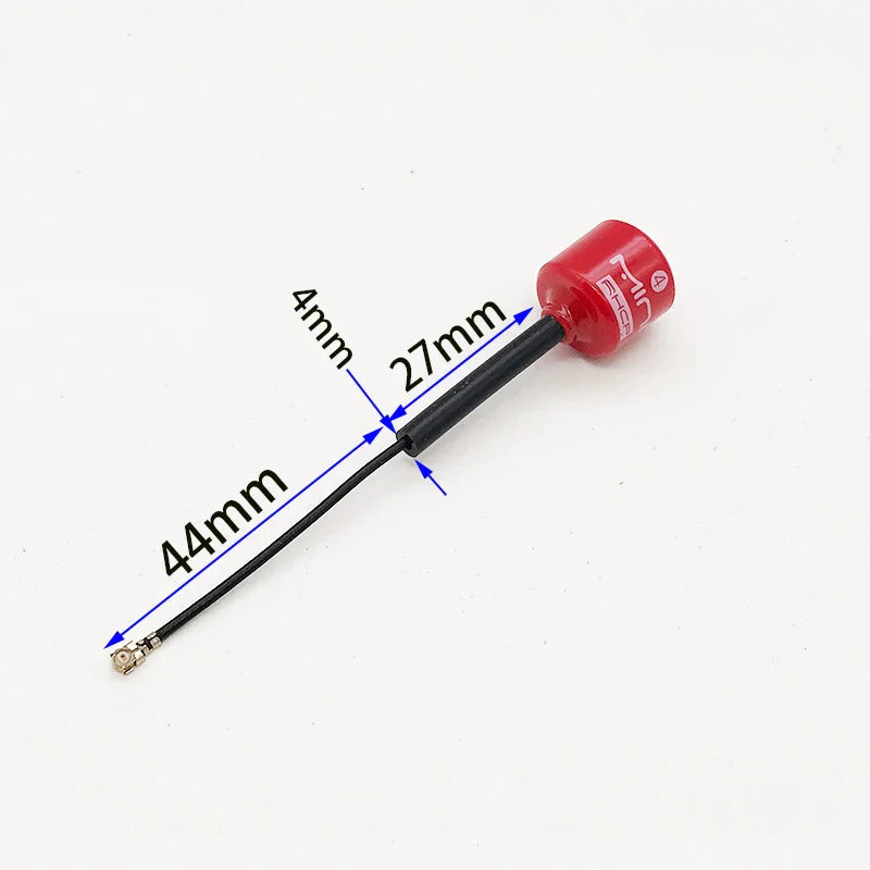 5.8G 4 RHCP Lollipop FPV Antenna – High Gain 2.8dBi SMA/RP-SMA/MMCX/UFL for Racing Drones