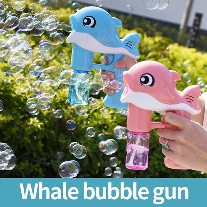 Whale Automatic Bubble Gun - Handheld Bubble Blower Toy for Summer Fun, Easter & Birthday Parties