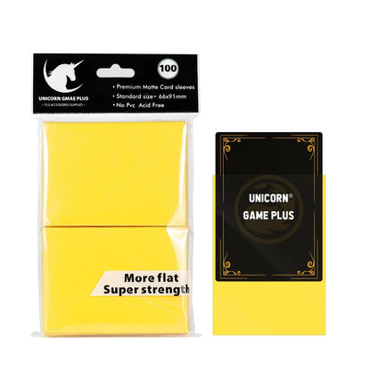 100PCS Matte Card Sleeves - 66x91mm TCG Trading Card Protectors for Pokémon, Tarot & Board Games