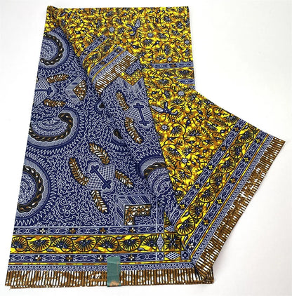 Latest Style Ankara Wax Print Fabric - 100% Cotton High Quality Soft African Real Wax Material
