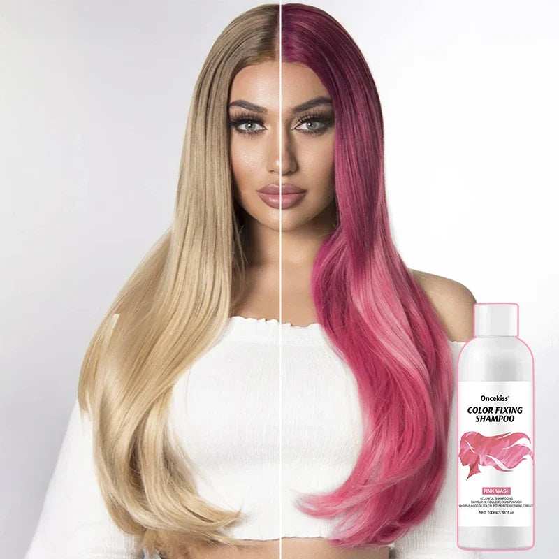 Semi-Permanent Hair Color Dye Shampoo - Instant Color Protecting & Shine Enhancing Hair Care